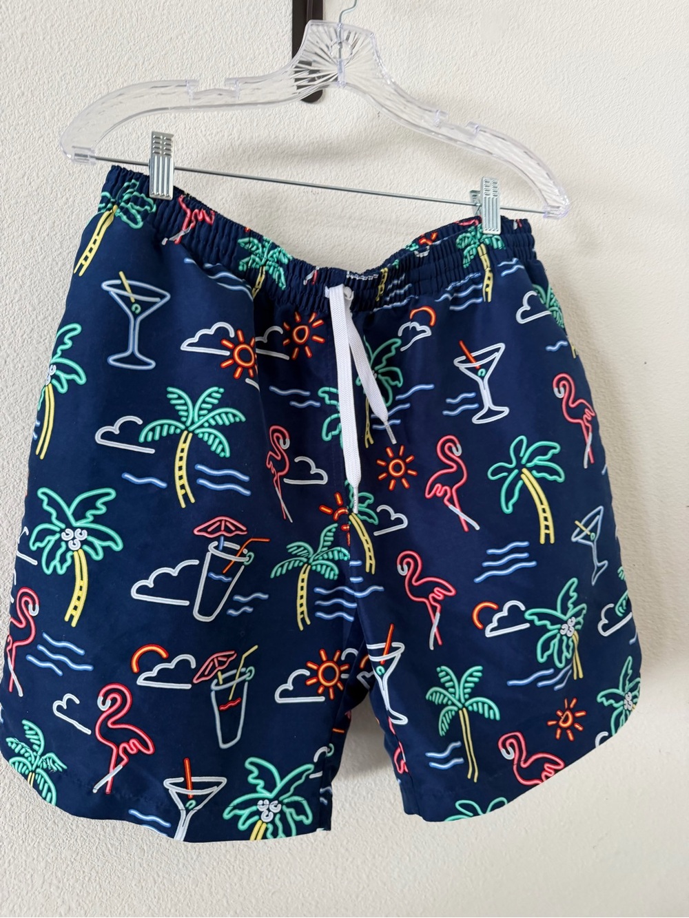 Men's Chubbies Neon Lights Palm Tree Flamingo Swim Trunks - Picture 2 of 8